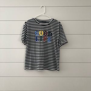 Good life striped T-shirt